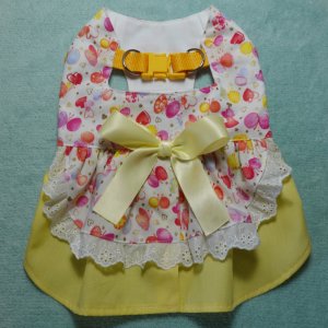 画像1: 小さな蝶々の舞　２段スカート　ハーネスワンピース【４S・３Ｓ・２Ｓ・２SL・S】