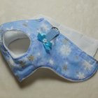 他の写真3: たくさんの雪の結晶柄　フリース　オールカバー　ハーネスロングベスト【４S・３Ｓ・２Ｓ・２SL・Ｓ】