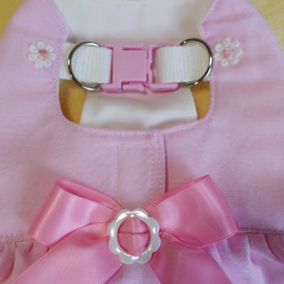 画像3: ピンク　ふりふりお花のレース　ハーネスワンピース【４S・３Ｓ・２Ｓ・２SL・S】