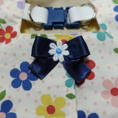 画像1: フラワーシャワー　お花リボン　ハーネスセミロングベスト【４S・３Ｓ・２Ｓ・２SL・S】